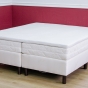 Двуспальная кровать на основе BOX SPRING BS-120 с двумя матрасами и топером